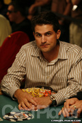 Brandon Adams on Day 4 of Event 55 at the World Series of Poker