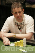 Brent Bibby on day three of the World Poker Challenge.