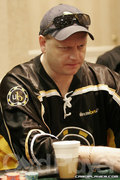 Brian Gabrielle on day three of the World Poker Open.