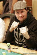 Brad Booth on day one of the Borgata Winter Poker Open.