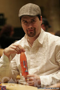 Brad Booth on day two of the Borgata Winter Open.