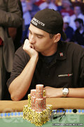 Brandon Cantu at the final table of the $1,500 No Limit event at the 2006 WSOP.