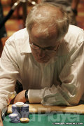 Burt Boutin in day three of the Mirage Poker Showdown $10,000 championship event