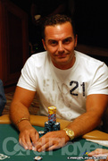 Carlo Citrone on Day One of Event 37 at the World Series of Poker