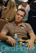 Carlos Mortensen on Day One of Event 39 at the World Series of Poker