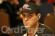 Carlos Mortensen on Day 2B of Event 55 at the World Series of Poker