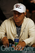 Carlos Mortensen on Day 1D of Event 55 at the World Series of Poker