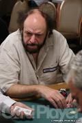 Mike Caro on Day 1 of the 2006 WSOP $5,000 PLH Event