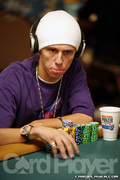 Chad Batista on Day One of Event 52 at the World Series of Poker
