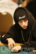 Chad Batista on Day 1A of Event 55 at the World Series of Poker