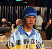 Chad Batista viewing the action on Day 1 of Event 6 at the World Series of Poker