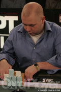 Cory Carroll at the Mirage Poker Showdown championship event final table