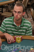 Aaron Coulthard on Day 2 of the 2006 WSOP $1,500 NLH Event