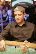 Carlos Mortensen at the final table of the $1,500 No Limit event at the 2006 WSOP.