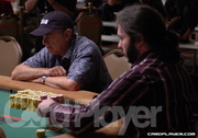 Mike Guttman and Nath Pizzolatto at the Final Table of the 2006 WSOP $2,500 Shorthanded NLH Event