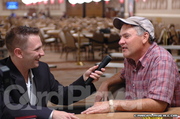 James Richberg being interviewed by Card Player after winning the 2006 WSOP $1,500 Razz event
