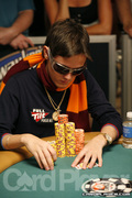 Dario Minieri on Day 4 of Event 55 at the World Series of Poker