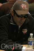 David Singer at the final table of the $5,000 NLHE event.