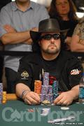 David Bach on day 2 of the 2008 WSOP $1,500 NLH Event