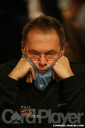 Dewey Tomko on Day 1A of Event 55 at the World Series of Poker
