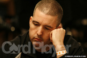 Diego Cordovez on Day 4 of Event 55 at the World Series of Poker