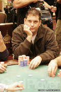 Dale Pinchot on day four of the U.S. Poker Championship.