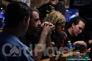 David Einhorn, Dan Nassif, Leif Force, and Dustin Holmes on Day 7 of the 2006 WSOP Main Event