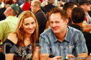 Lilly Elviro and Justin Marchand on Day 1 of the 2006 WSOP $2,000 NLH event