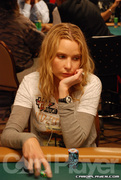 Erica Schoenberg on Day 1 of Event 37 at the World Series of Poker