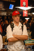 Erick Lindgren on Day 2 of Event 3 at the World Series of Poker
