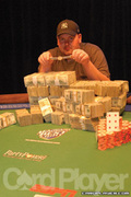 Jason Warner after winning Event No. 12 at the 2007 World Series of Poker
