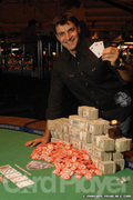 Francois Safieddine after winning Event No. 19 at the 2007 World Series of Poker