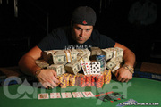 Scott Clements after winning Event No. 23 at the 2007 World Series of Poker