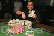 Eli Elezra after winning Event No. 24 at the 2007 World Series of Poker