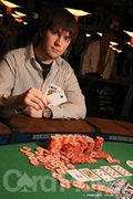 Daniel Schreiber after winning Event No. 31 at the 2007 World Series of Poker