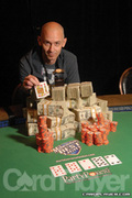 Greg Hopkins after winning Event No. 37 at the 2007 World Series of Poker