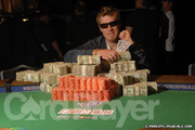 Ciaran O'Leary after winning Event No. 3 at the 2007 World Series of Poker