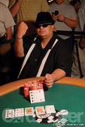 Frankie O'Dell after winning Event No. 44 at the 2007 World Series of Poker