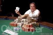 Bill Edler after winning Event No. 45 at the 2007 World Series of Poker