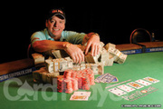 Blair Rodman after winning Event No. 47 at the 2007 World Series of Poker