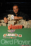 Mike Spegal after winning Event No. 4 at the 2007 World Series of Poker