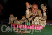 Burt Boutin after winning Event No. 7 at the 2007 World Series of Poker
