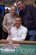 Jason Lester and Family after winning the 2006 WSOP $5,000 PLH event 