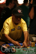 Freddy Deeb on Day 4 of Event 39 at the World Series of Poker