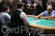 James Gorham and Mohamad Ilyas at the Final Table of the 2006 WSOP $1,500 NLH Event