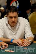Grant Hinkle on day 2 of the 2008 WSOP $1,500 NLH Event