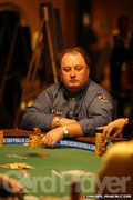 Greg Raymer on Day 4 of Event 39 at the World Series of Poker