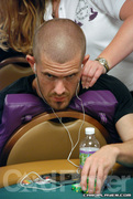Gus Hansen on Day 1 of Event 13 at the World Series of Poker