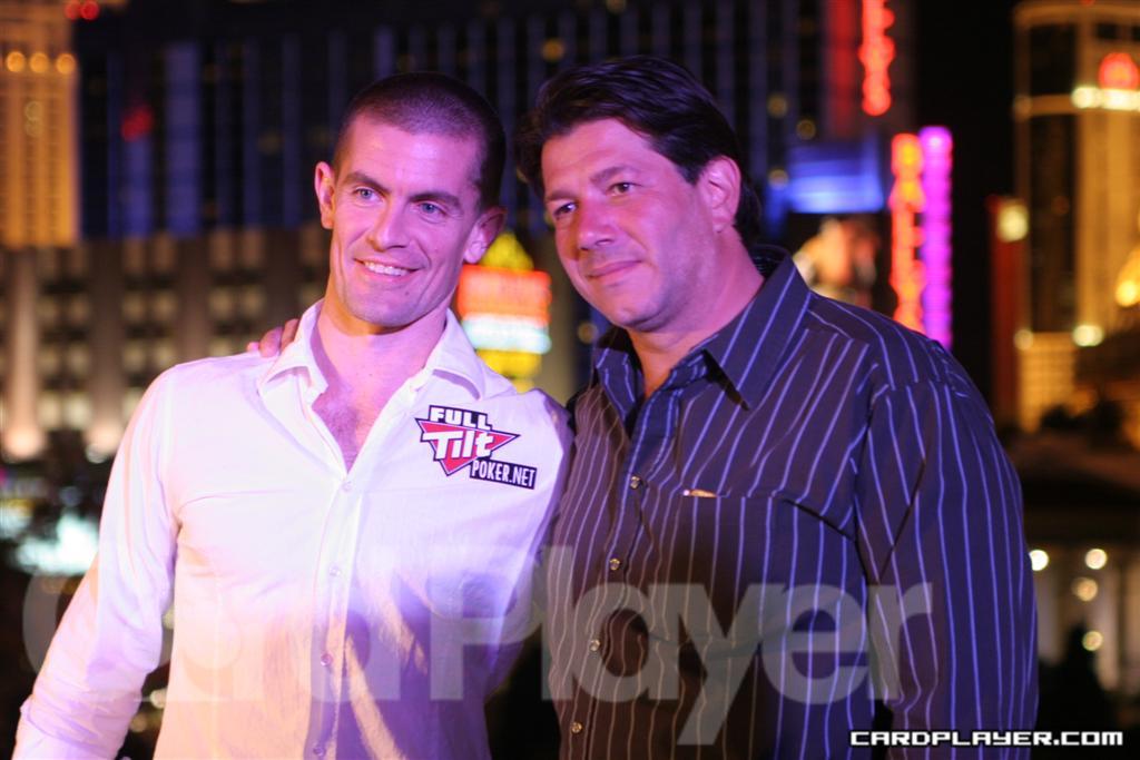 Gus Hansen and David Benyamine at the PURE party