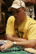 Mike "The Grinder" Mizrachi at the final table of the Mirage Poker Showdown $2,000 NLHE event 